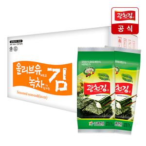 [광천김] 올리브유 녹차 재래 도시락김 5g x 72봉(1BOX)