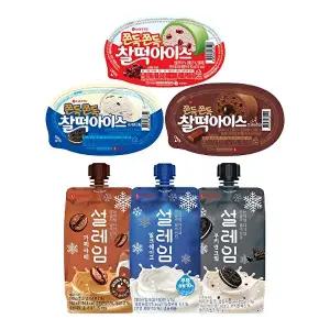[롯데웰푸드]설레임 찰떡아이스 6종 12개 골라담기