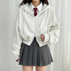 [크롭/기본/오버핏] 기장별 투웨이 후드집업