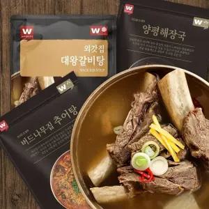 [외갓집] 대왕갈비탕 800g X 2팩 + 추어탕 700g X 2팩 + 양평해장국 800g X 2팩