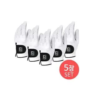 [하프클럽/PGA]PGATOUR 블랙 프로 양피 골프장갑 5장