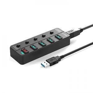 NEXTU 5포트 확장 10Gbps USB3.2 개별전원스위치 유전원 허브 (NEXT-UH345-10G) 빈컴 빈컴