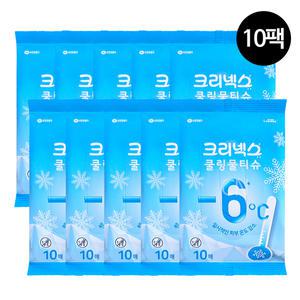 크리넥스 아이스 쿨링 물티슈 바디티슈 10매 x 10개