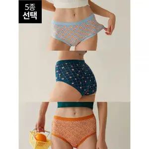 라페어 여성팬티 여성속옷 편한팬티 여름팬티 비밀의 숲 컬렉션 인견 나염 팬티 5종 선택 LWWFW242 LWWFW24