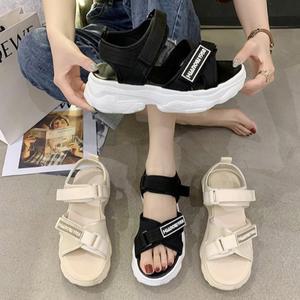 발 편한 6cm 쿠션 스트랩샌들 여성 여름 화 데일리 여자 샌달 플랫폼