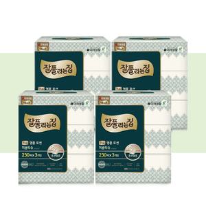 잘풀리는집 부드러운 보습 로션미용티슈 230매 3입  4팩 로션함유로 매우부드러움