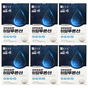종근당 피부보습엔 히알루론산 950mg x 30캡슐 6개 HIS