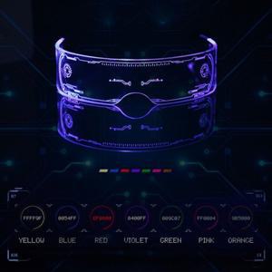 LED 발광 안경, 라이트 업 바이저 안경, 바 파티 아이웨어, 할로윈 크리스마스 파티, 드롭 배송