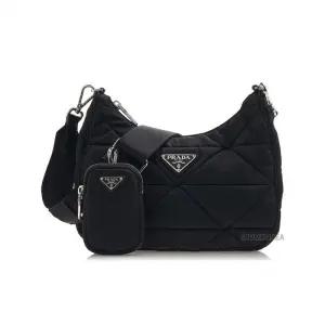 [라벨루쏘]  FW24 여성 리나일론 퀼팅 호보백 1BC151 RDJN F0002 (B9O)