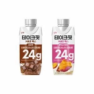 테이크핏 맥스24G 초코맛 250mL x 24개 +호박고구마맛 250mL x 24개