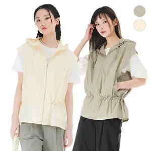 [체이스컬트] HOOD 스트링 VEST/2Color