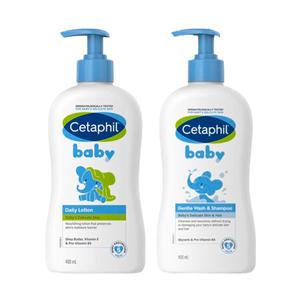 세타필 베이비 저자극 로션 400ml + 워시앤샴푸 400ml