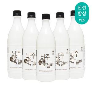 [품질보장] 정고집 나주 쌀막걸리 5% 750ml x5병