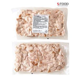 에쓰푸드 치킨바베큐탑핑 1kg 냉동 치킨토핑