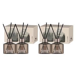쿤달 시그니처 퍼퓸 디퓨저 더블 세트 포레스트우드 (본품, 200ml, 4개+섬유스틱, 20P)
