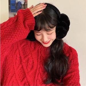 [MENP66WE_53DU]부드러운 접이식 털귀마개 겨울귀마개