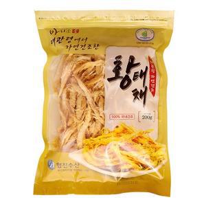 [대천전통맛김] 대관령 황태채 200g)   국내산 황태로 만든 맛있는 간식 술안주