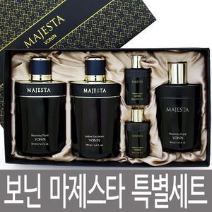보닌 마제스타 2종세트 / 스킨 한개더 특별 구성 / 남성용 프리미엄 선물세트 리커버리 플루이드 + 액티브 에멀전 / 고급스러운 향기