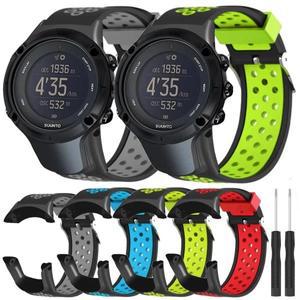 SUUNTO Ambit 3/3 Run Strap 용 시계 밴드 Suunto 스포츠 팔찌 실리콘 교체 손목