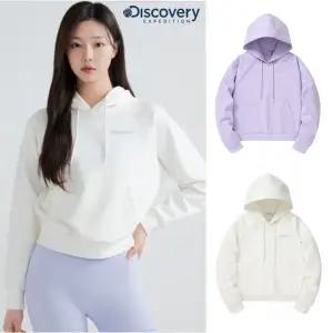 [디스커버리](광주신세계)[정상가 99,000원] 우먼스 세미크롭 후드티셔츠 DWHD41041