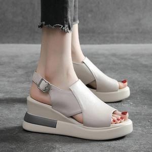 6.5cm 웨지샌들 스트랩 여자샌달 여성 발편한