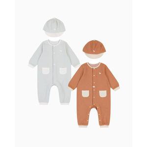 [롯데백화점]에뜨와 테토우주복모자SET07S517507[출산,신생아 백일선물,우주복]
