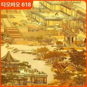 황금색 벽지 중국풍 신중식 금색 포인트 금장