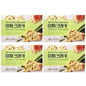 푸치안 4번구워 바삭한 대파향 야채 크래커 340g x4개