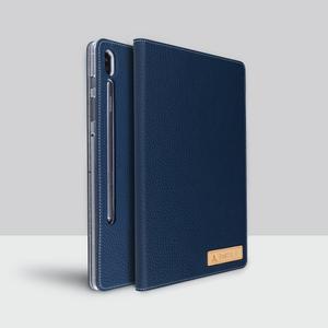 갤럭시 탭 S6 천연가죽 네이비 케이스 SM-T860, T865