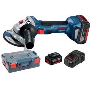 보쉬 GWS18V-7 충전그라인더 100mm 5.0Ah 배터리2개 세트