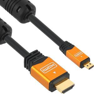 [에스투씨엔아이]NETmate NMC-HDM10Z Micro HDMI 2.0 Gold Metal 1m