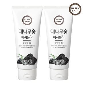 해피바스 대나무숯 피지흡착 클렌징폼 200G 2입