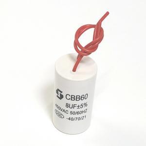 8uF CBB60 펌프 시동 콘덴서 AC 모터 커패시터 450V