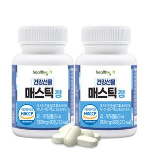 건강선물 속편한 매스틱 HACCP 인증 600mg 90정