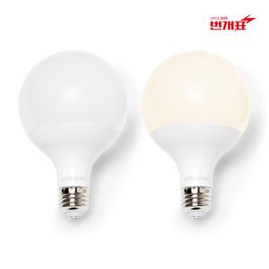 번개표 LED 볼전구 12W 롱넥 주광색 전구색