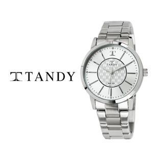 [기타][TANDY] 탠디 시그니쳐 럭셔리 메탈 (오스트리아 스톤 식입) T-3915 실버 남자손목시계