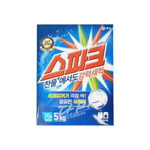 스파크 오리지널 분말 세탁세제 박스형 카톤 5kg x1개