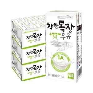 건국 착한목장 무항생제 우유 190ml 72팩
