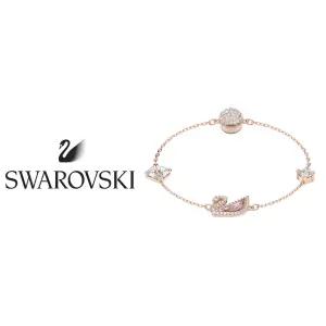 스와로브스키 SWAROVSKI 주얼리 Dazzling Swan 핑크 스완 M 팔찌 5472271 (5485876)