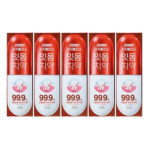 애경 2080 진지발리스 잇몸 치약 오리지날 120g 5개 양치