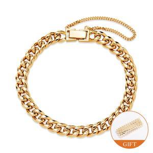 (8월베스트) 14K 에센셜 볼드 커브체인 팔찌 S MOB40097