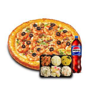 (미스터피자) 쉬림프골드L+홈샐러드+콜라1.25