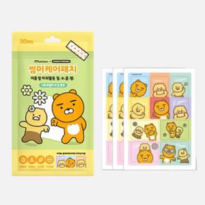 카카오프렌즈 썸머케어패치 쿨액 아이스겔밴드 열냉각시트 케어팔찌