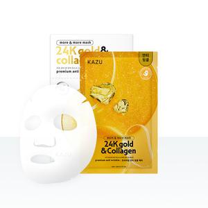 [내일도착] 모어앤모어 24k골드&콜라겐 마스크팩 10매 1BOX