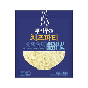 [기타]제니코 뿌려뿌려 치즈파티 모짜렐라치즈 40g x 3개