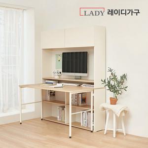 레이디가구 코튼 스틸형 책상세트(도어형)_1400