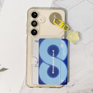 별 키링 세트 카메라보호 카드 투명 젤리 휴대폰 케이스 갤럭시버디3 퀀텀4 A35 A16 S25 S24 M33