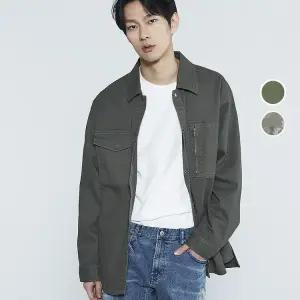 남성 코튼 스판 루즈핏 셔츠 자켓 B235SH320P