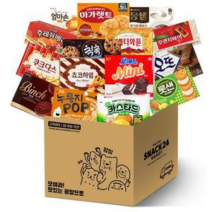 스낵24 인기간식 사무실 탕비실 대용량 꽉꽉 박스과자세트 14P