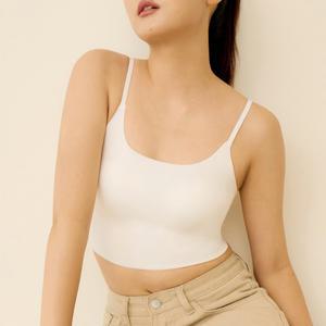 심리스 크롭 나시 베이직 쉬어 브라탑